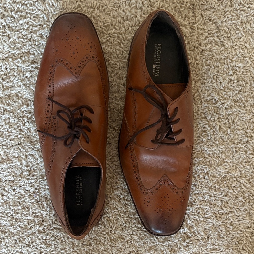 Florsheim Men's Tan Leather Oxfords
